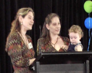 Lake, Flame and Phoenix on stage