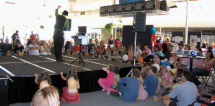Tricky Nick performing for kids