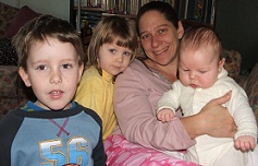 Flame and 3 kids