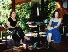 Flame and Lake on verandah