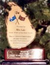 Plaque presented to Lake