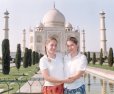 Flame and Lake at the Taj