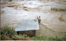 Monsoon flooding next to well house